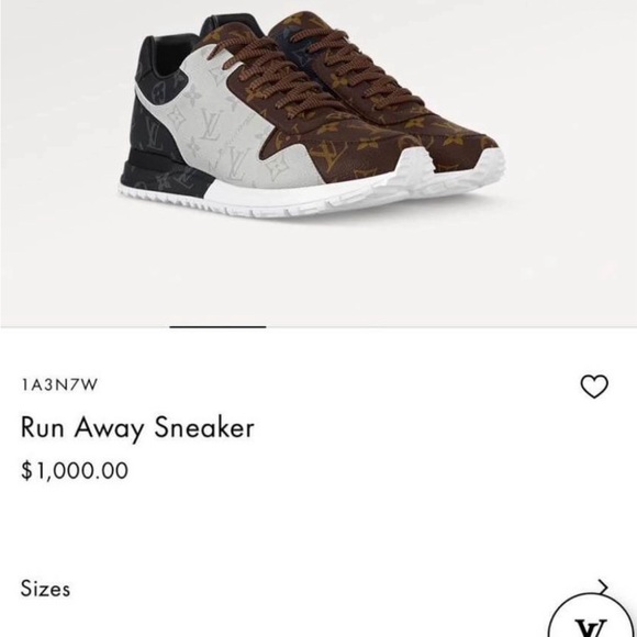 Louis Vuitton size runaway sneaker size 10 authentic great condition - Picture 3 of 6